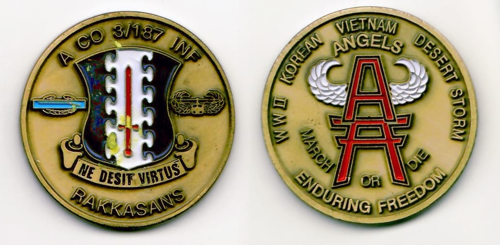 Round shaped, bronze colored coin 1-1/2 inches in diameter.