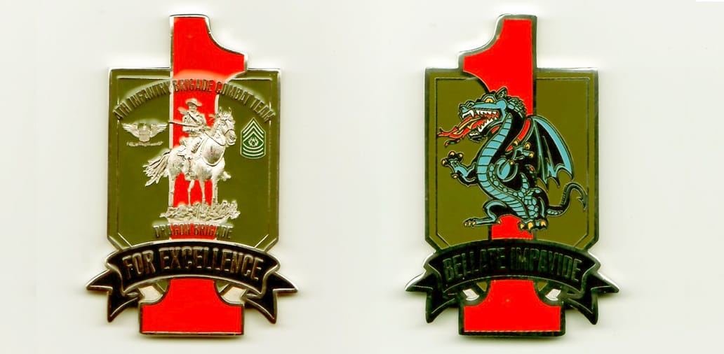 Rectangular configured, irregularly shaped, silver colored coin, 1-11/16 inches wide x 2-1/2 inches high.