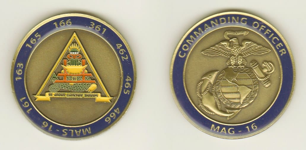 Round shaped, antique brass colored coin, 1- 13/16 inches in diameter.