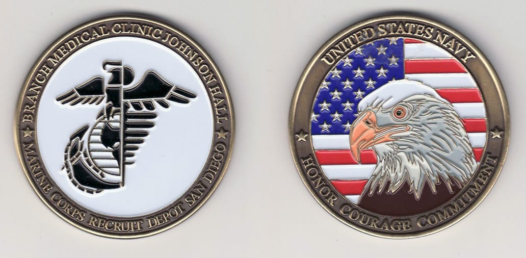 Round shaped, antique brass colored coin, 2- 1/8 inches in diameter.