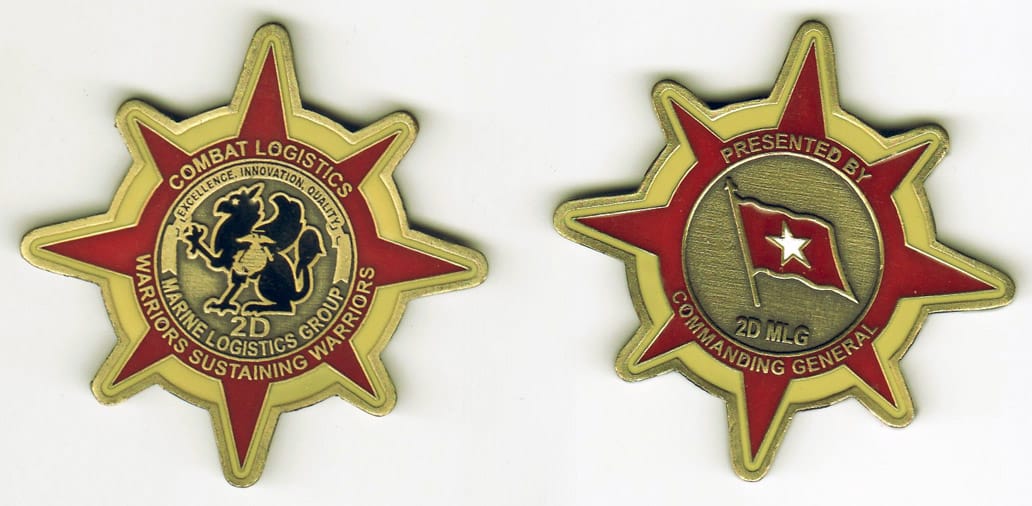 Mlti pointed star shaped, antique brass colored coin, 2- 1/4 inches in diameter.