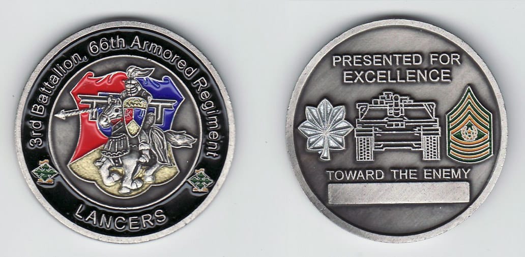 Round shaped, pewter colored coin, 1- 13/16 inches in diameter.