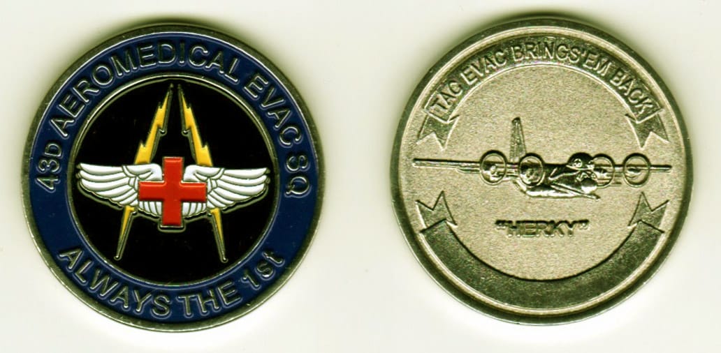 Round shaped, silver colored coin, 1-3/8 inches in diameter.