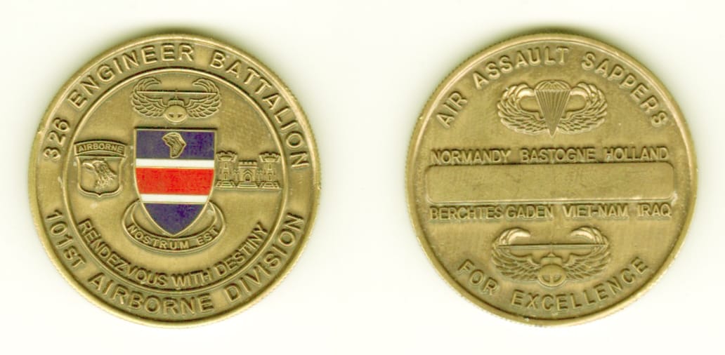 Round shaped, antique brass colored coin, 1- 1/2 inches in diameter.