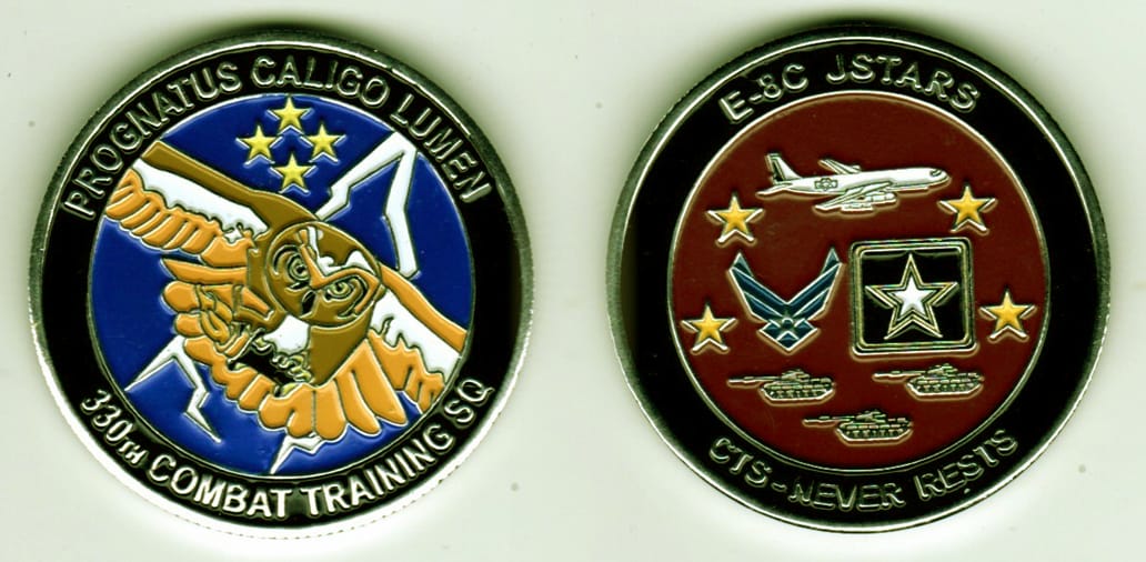 Round shaped, silver colored coin, 1 -5/8 inches in diameter.