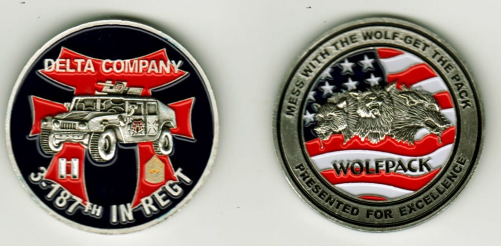 Round shaped, silver colored coin, 1 13/16 inches in diameter.