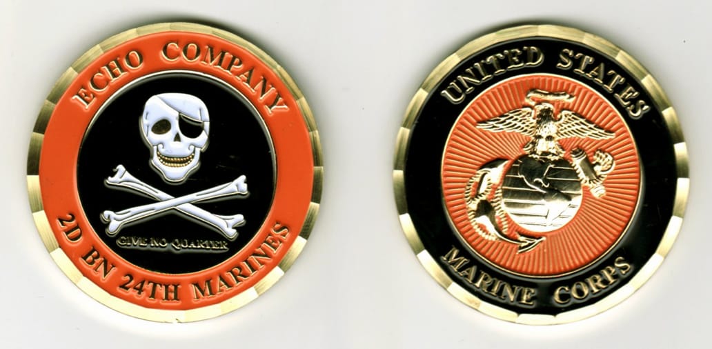 Round shaped, gold colored coin, 2  inches in diameter.