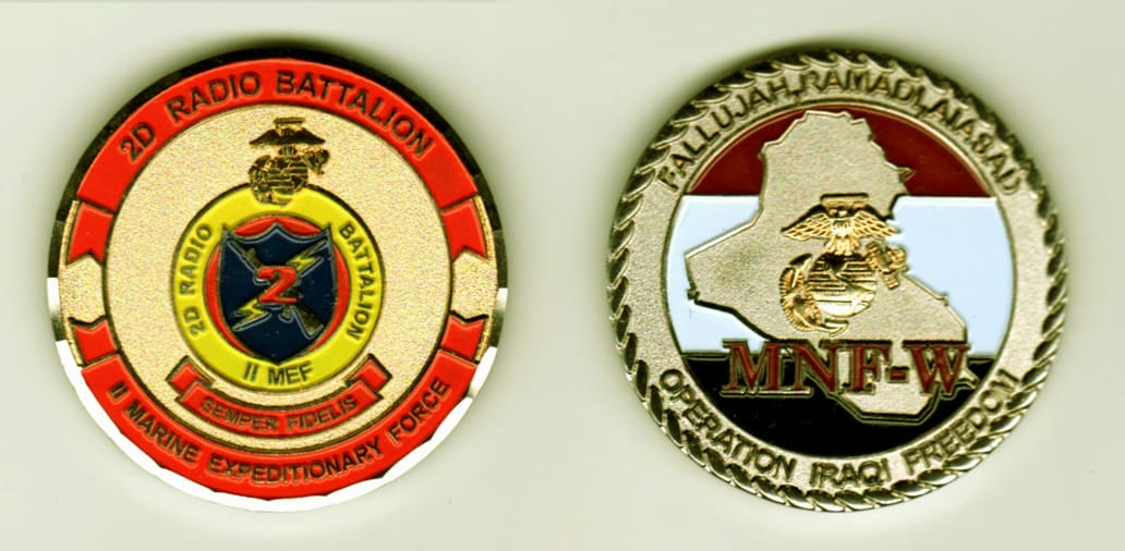 Round shaped, silver colored coin, 1-5/8  inches in diameter.