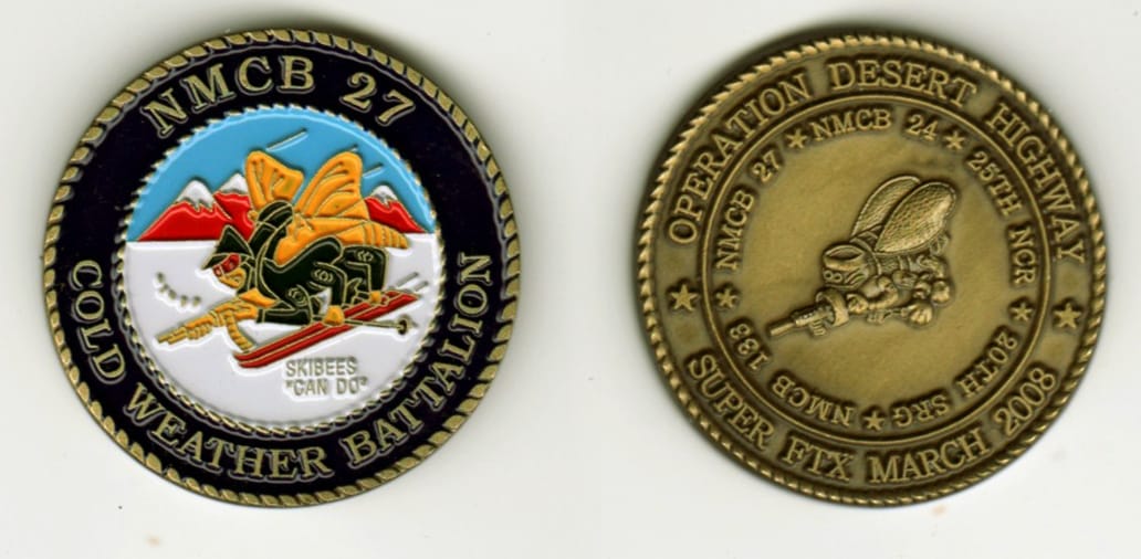 Round shaped, brass colored coin, 1 1/2  inches in diameter.