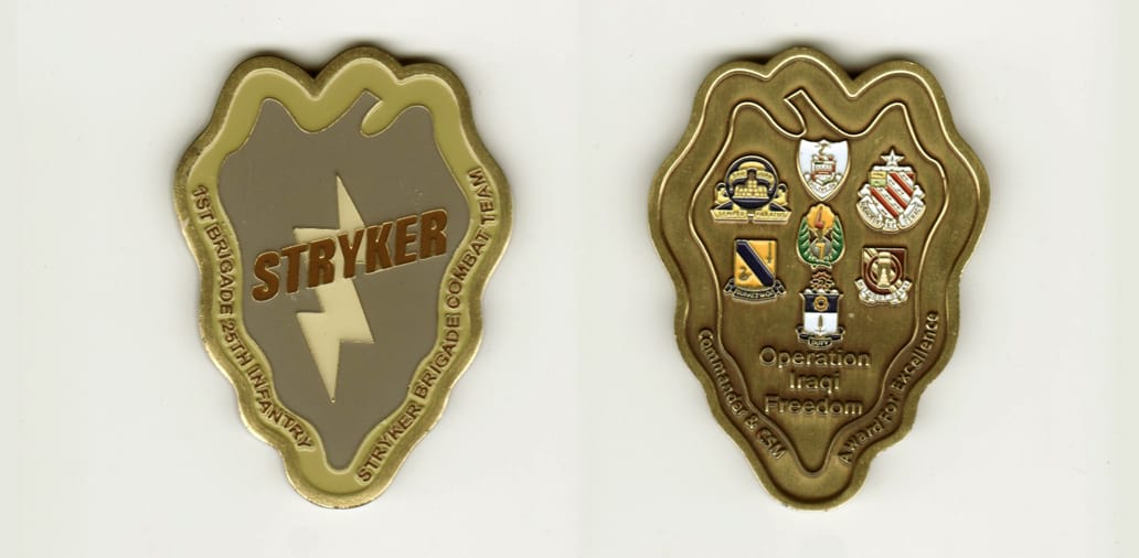 Chili Pepper shaped, antique brass colored coin, 2-1/4 inches high x 1-5/8  inches wide