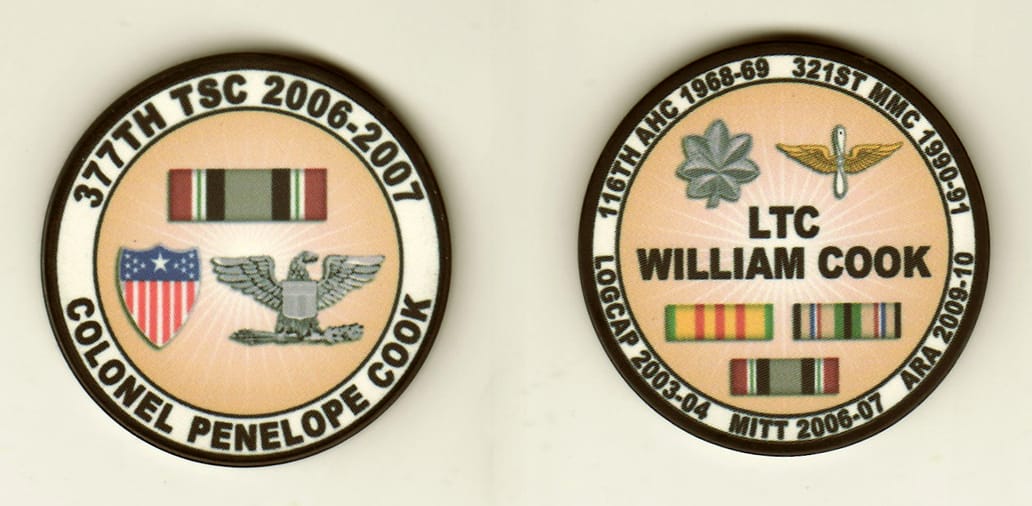 Round shaped, white colored poker chip 1-5/8 inches in diameter.