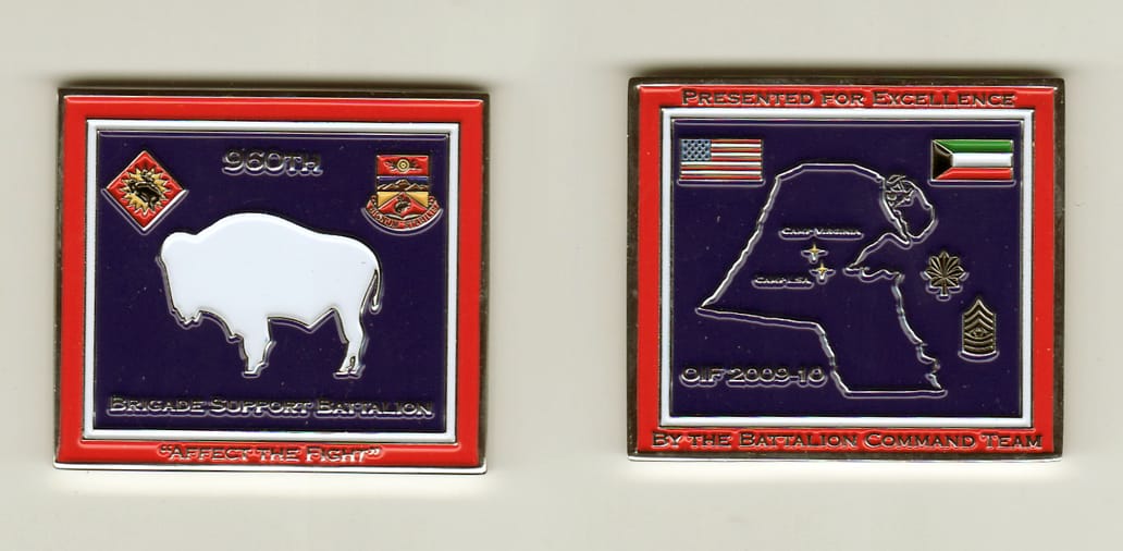 Retangular shaped, silver colored coin, 2 inches wide x 1-1/2 inches high.