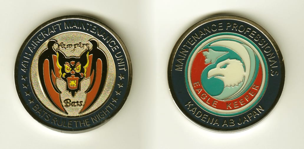 Round shaped, silver colored coin, 1-5/8 inches in diameter.