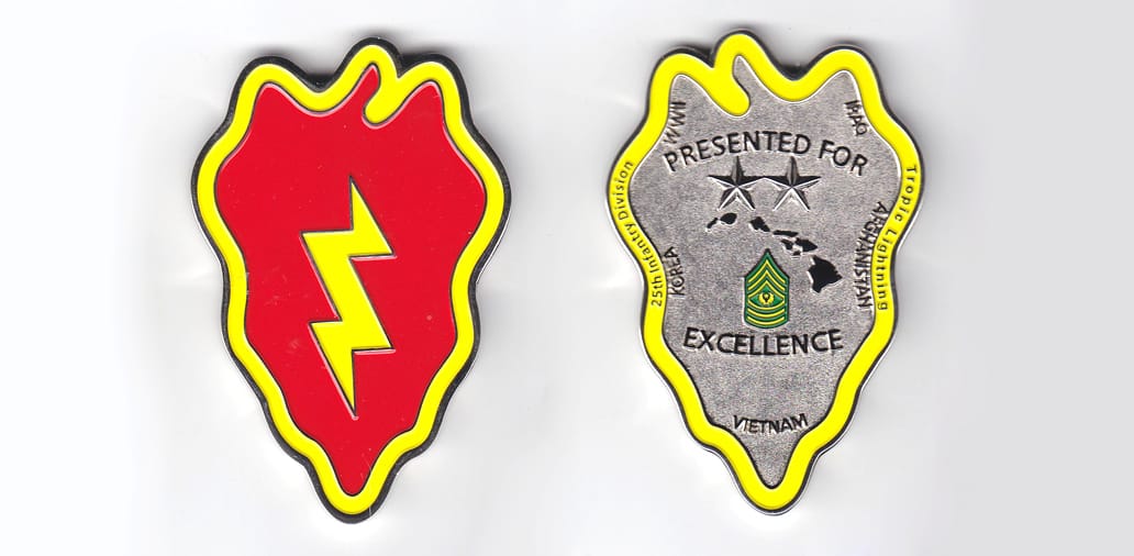 Chilli pepper shaped, brass colored coin, 1-3/4 inches wide x 2-3/4 inches high.