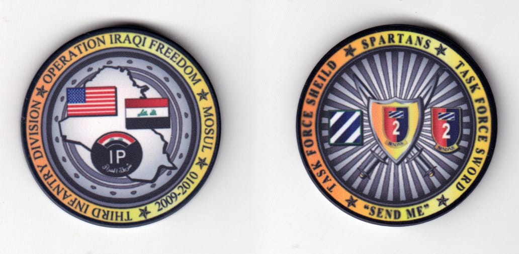 Round shaped, gray colored poker chip 1-5/8 inches in diameter.