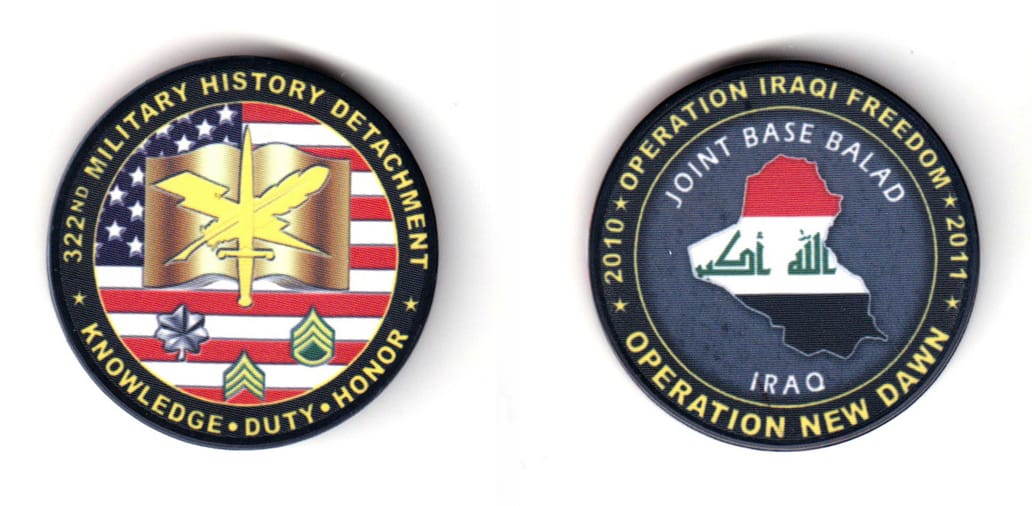 Round shaped, black colored poker chip, 1-3/4 inches in diameter.