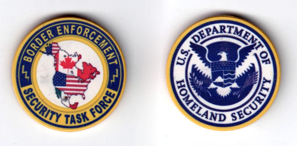 Round shaped, pale yellow colored poker chip, 1-1/2 inches in diameter.