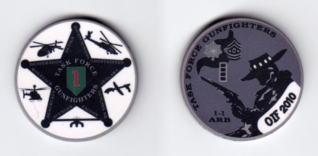Round shaped, gray colored poker chip, 1-1/2 inches in diameter.