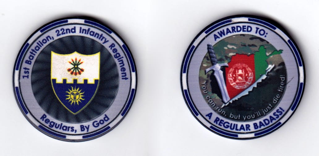 Round shaped, gray colored poker chip, 1-5/8 inches in diameter.