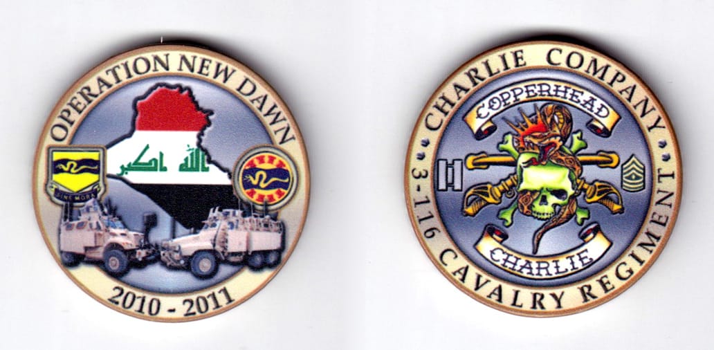 Round shaped, tan colored poker chip, 1-3/4 inches in diameter.