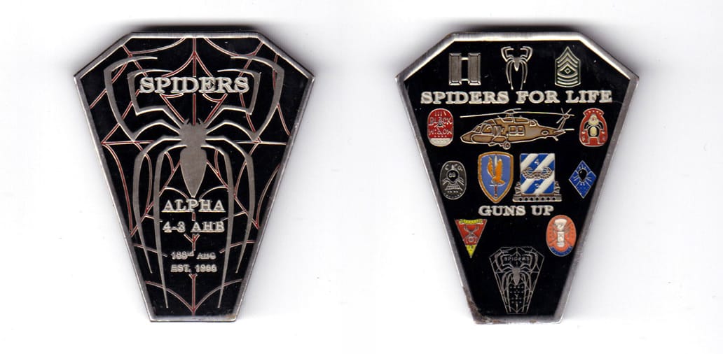 Coin is a cone shaped hexagon (narrow side down) with parallel top and bottom sides, pewter in color, 2 inches high x 1 ...