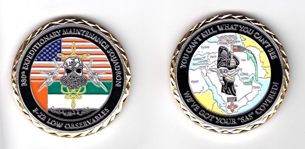 Round shaped coin, gold in color, 2 1/64 inches in diameter.