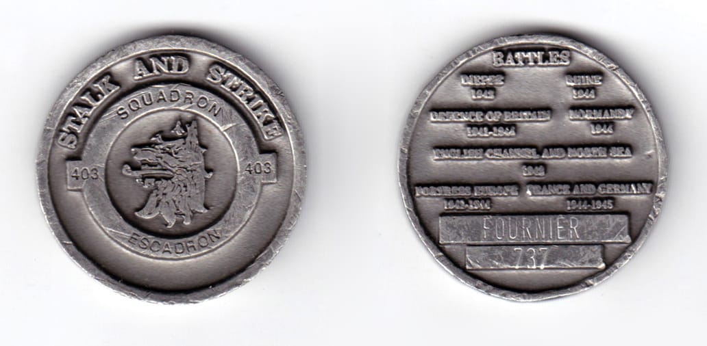 Round Shaped coin, aluminum in color, 1 33/64 inches in diameter.