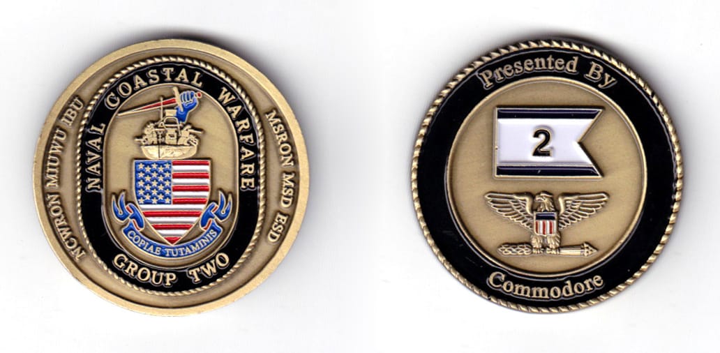 Round shaped coin, very antique brass in color, 1 37/64 inches in diameter.