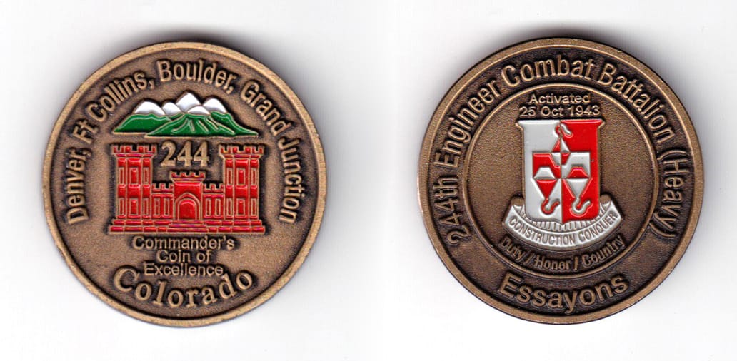 Round shaped coin, very antique brass in color, 1 1/2 inches in diameter.