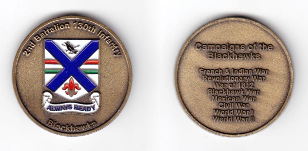 Round shaped coin, very antique brass in color, 1 1/2 inches in diameter.