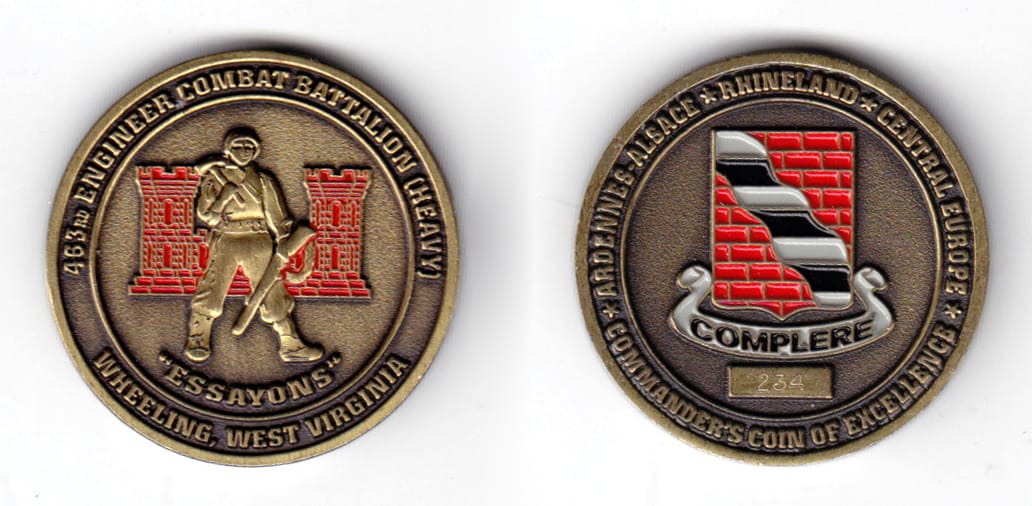 Round shaped coin, very antique brass in color, 1 1/2 inches in diameter.