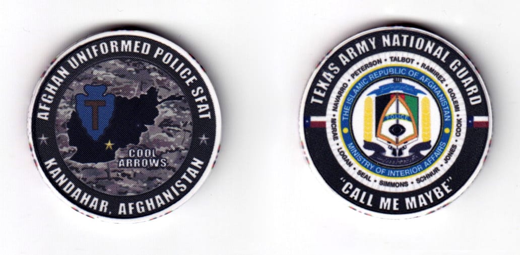 Round shaped poker chip, dark gray in color, 1 17/32 inches in diameter.