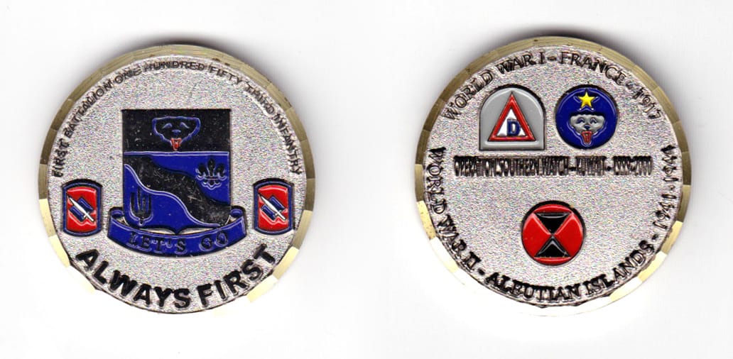 Round shaped coin.silver in color, 1 33/64 inches in diameter.