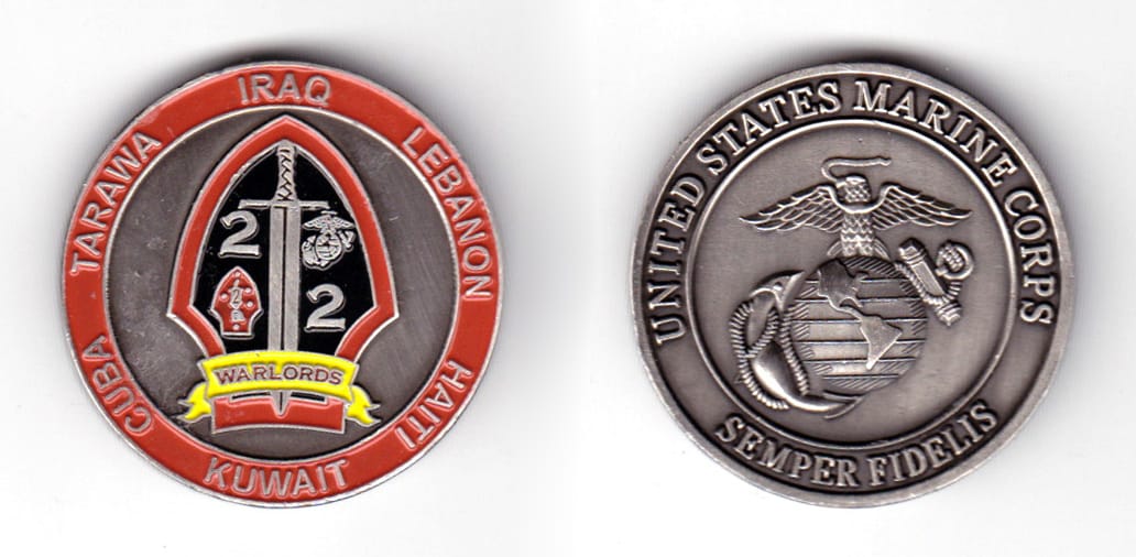 Round shaped coin, antique pewter in color, 1 1/2 inches in color,