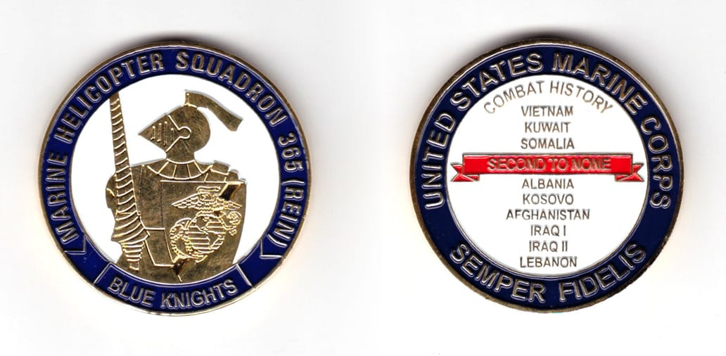 Round shaped coin, brass in color, 1 3/4 inches in diameter.