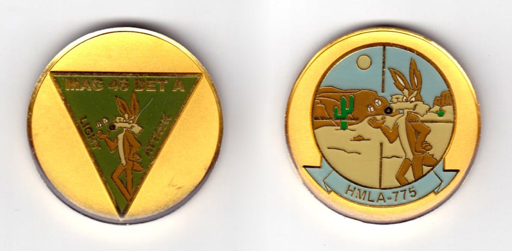 Round shaped coin, brass in color, 1 9/16 inches in diameter.