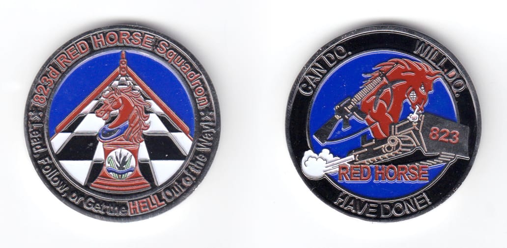 Round shaped coin, pewter in color, 1 3/4 inches in diameter.