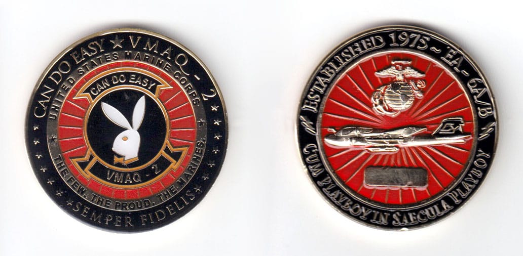 Round shaped coin, brass in color, 1 3/4 inches in diameter.