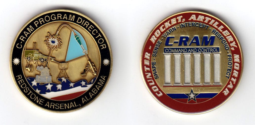 Round shaped coin, antique brass in color, 1 3/4 inches in diameterl