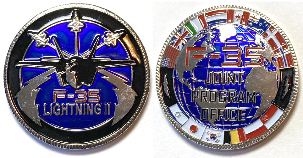 Round shaped coin, 2 inches in diameter, pewter in color